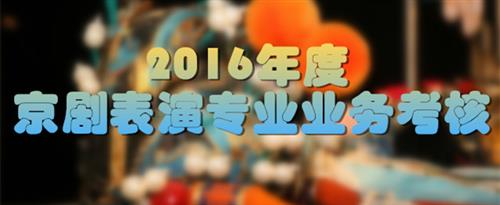 免费男人靠比女人视频国家京剧院2016年度京剧表演专业业务考...